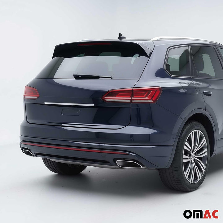 Heckleiste Kofferraumleiste Zierleiste kompatibel mit VW Touareg 2018-2023 Chrom Edelstahl