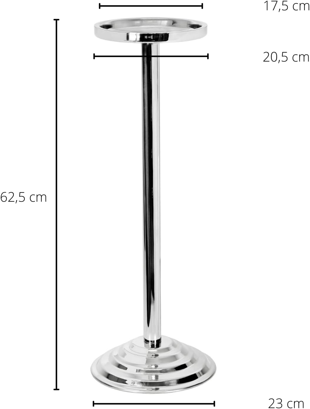 EDZARD Sektkühlerständer, Ständer Olbia für Kühler, Edelstahl hochglanzpoliert, Höhe 62 cm