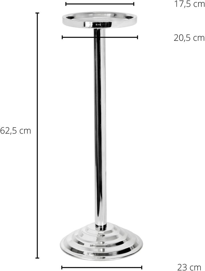 EDZARD Sektkühlerständer, Ständer Olbia für Kühler, Edelstahl hochglanzpoliert, Höhe 62 cm