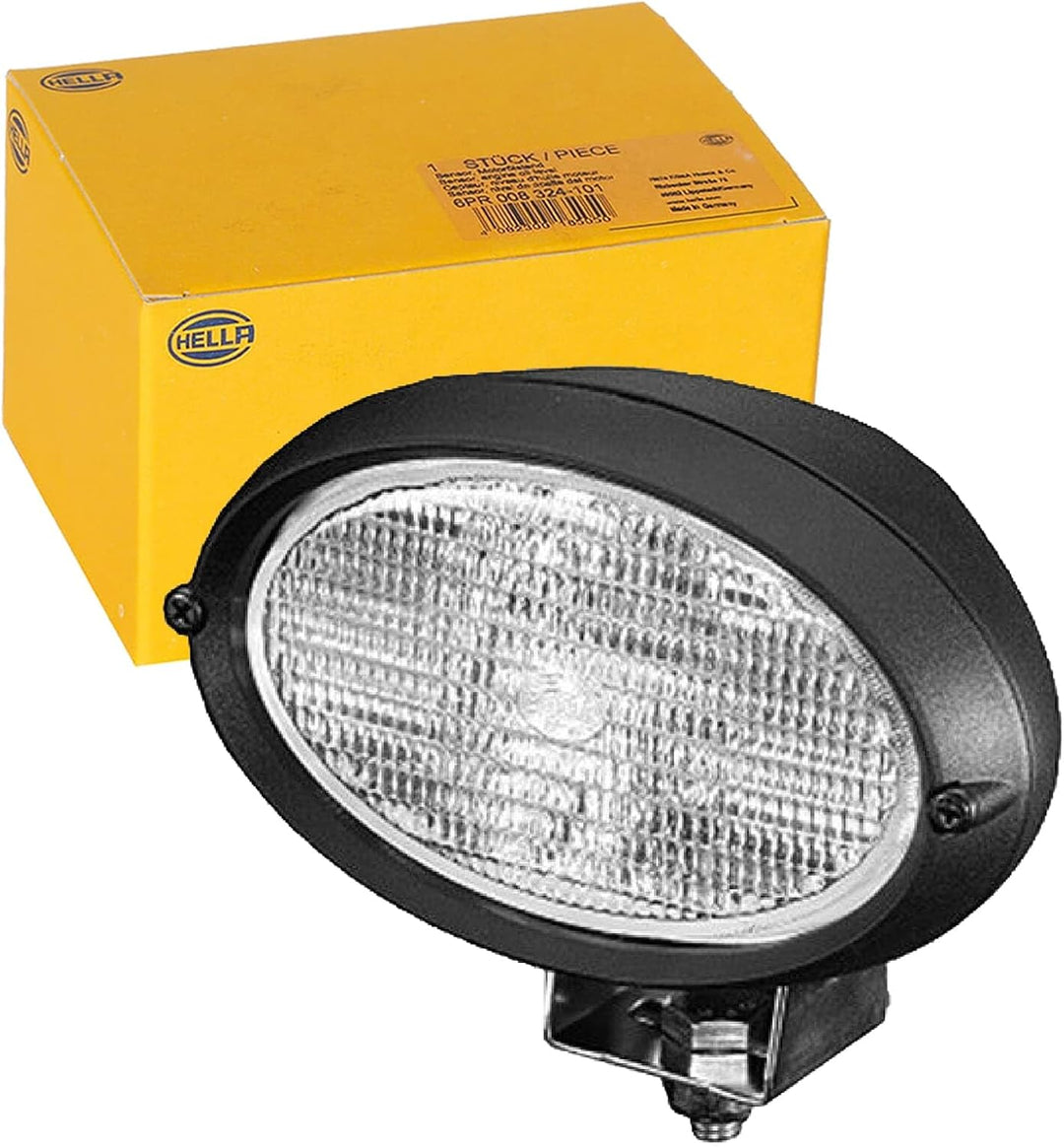 HELLA - Halogen-Arbeitsscheinwerfer - Oval 100 - 24/12V - Anbau/geschraubt - stehend/schwenkbarer Mo