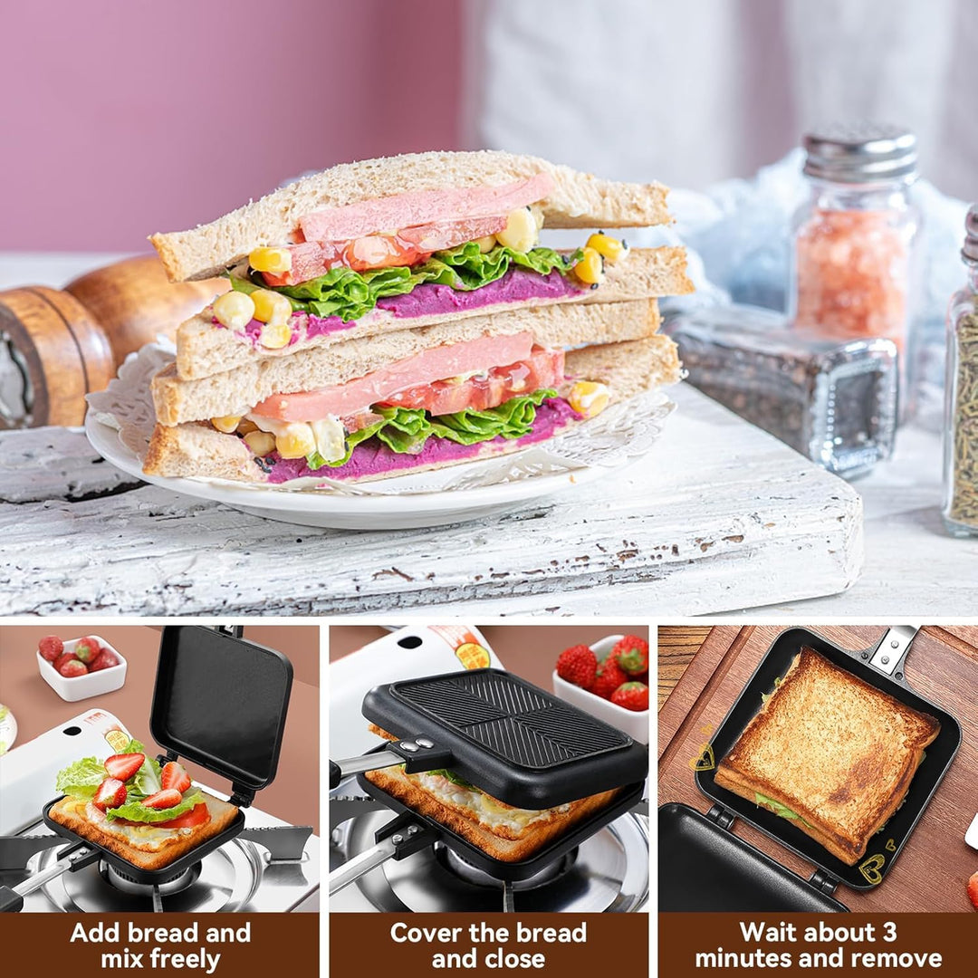 Frühstücks-Sandwichmaker Sandwich-Toaster, Camping-Sandwich-Maker, The Deep Fill Sandwich Toaster, b