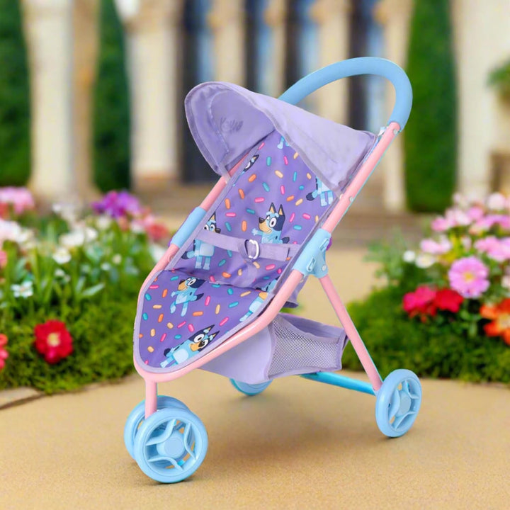 Bluey Jogger Puppen Kinderwagen | Spielzeugpuppen Buggy | Baby Doll Kinderwagen | Kinder Puppe Kinde