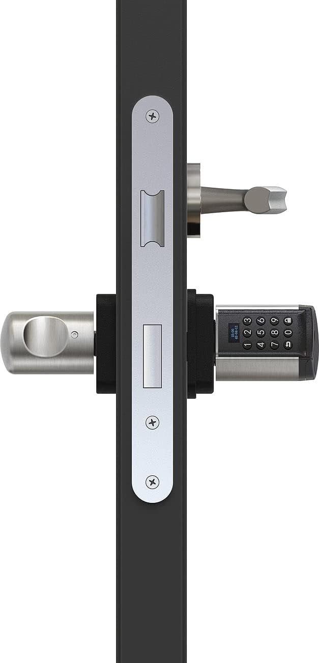VisorTech Türschlösser: Elektronischer Tür-Schliesszylinder, Code, 2 Schlüssel, IP44, m Gateway (Tür
