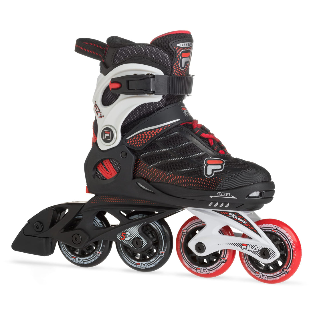 FILA SKATES Kid Wizy Inline Skate M 32-35 BLACK/WHITE/RED, M 32-35 BLACK/WHITE/RED
