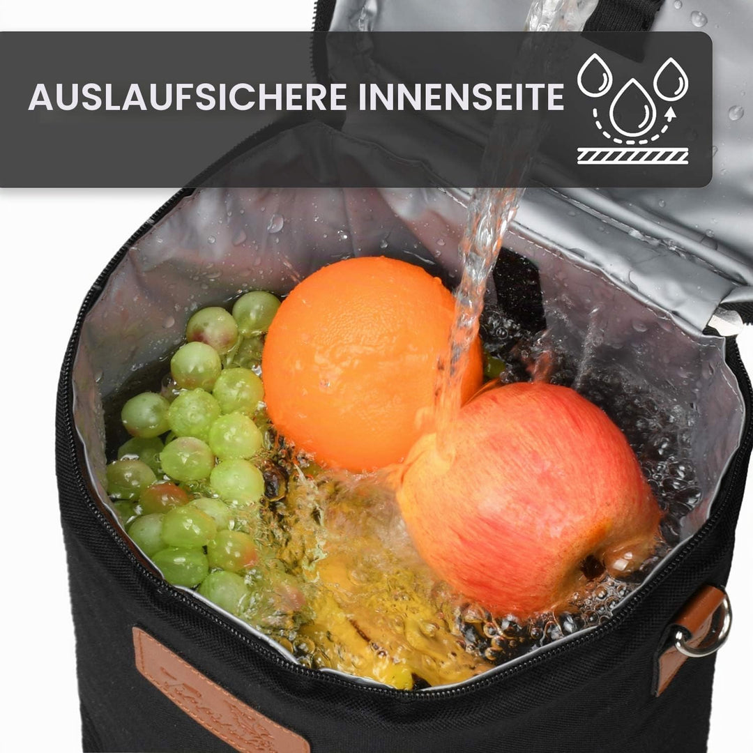 Kato Tirrinia 4 Flaschen Eisbeutel Isolierte Weintasche Tragbare Weintasche mit Riemen für Picknickp