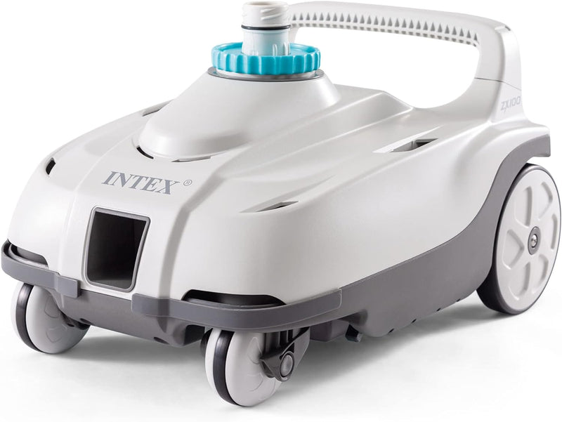 INTEX 28006E ZX100 Auto-Poolreiniger | inklusive 3,8 cm Konverter und 6,3 m verhedderungsfreier Schl