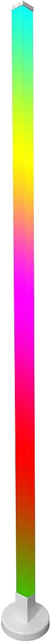 Luminea Home Control Steh Eck Leuchte: 2er-Set Smarte WLAN-Standleuchte mit RGB-IC-LEDs, App, 10 W,