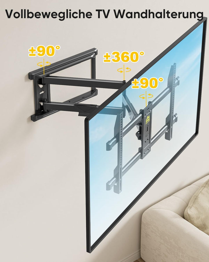 FORGING MOUNT TV Wandhalterung mit 765 mm Langem Arm Wandhalterung Fernseher Schwenkbar Neigbar Fern