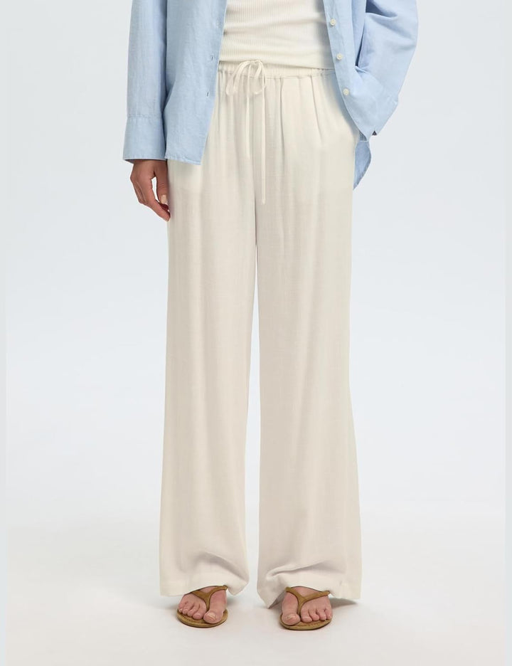 SELECTED FEMME Female Hose High Waist, 34 Sandshell