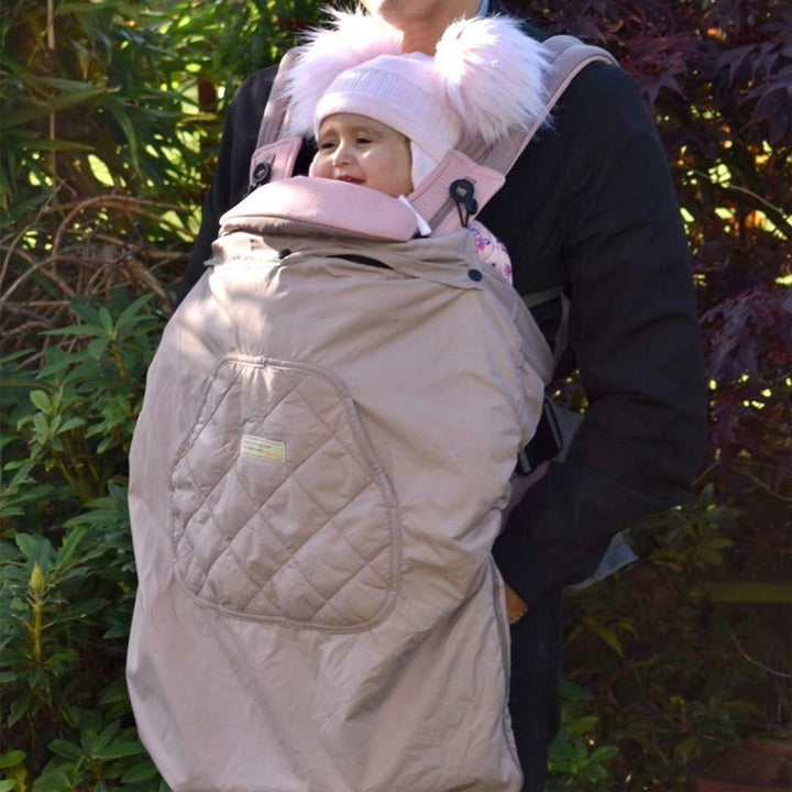Bebear Winterbezug für Babytrage Warm Universal Hoodie Babytragebezug für alle Jahreszeiten(Black) B