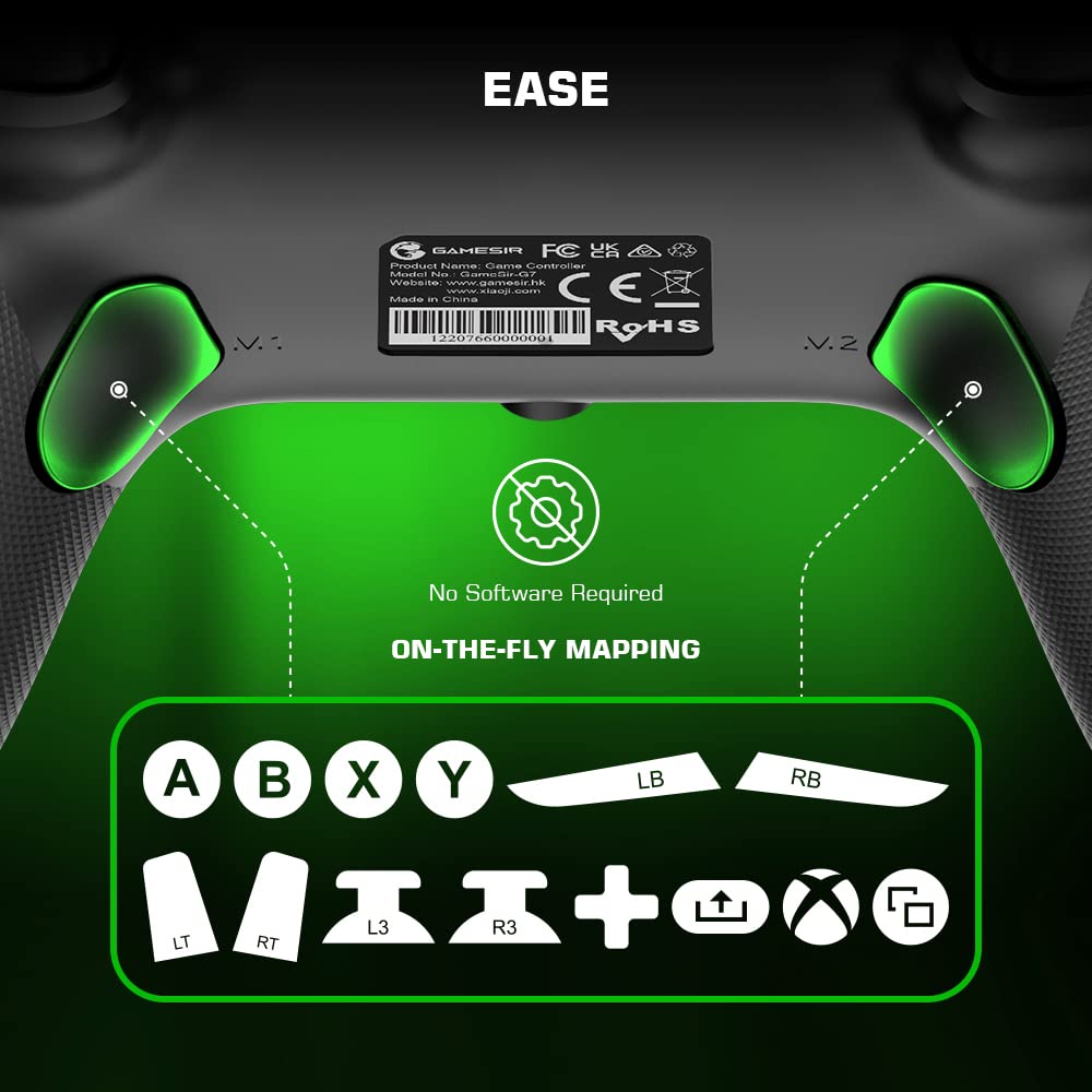 GameSir G7 Custom Wired Gaming Controller für Xbox Series X|S, Xbox One, 2 austauschbare lackfreundl