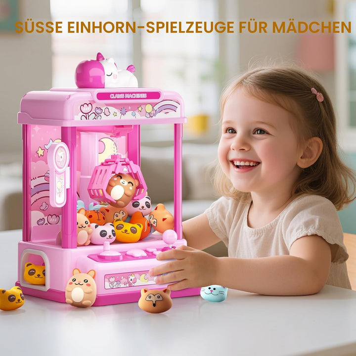 Skirfy Greifautomat für Kinder ab 6 Jahren,Mini Traumhafte Candy Grabber,Spielzeugautomat Greifspiel