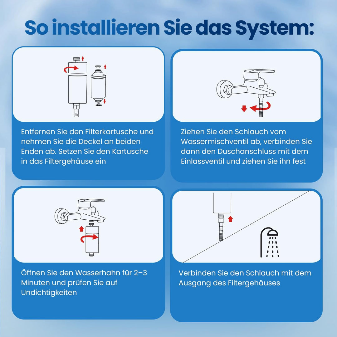 EVERSPRING Wasserduscha-Filterelement – Online-Duschaufbereiter, kompatibel mit Philips Duschfilter