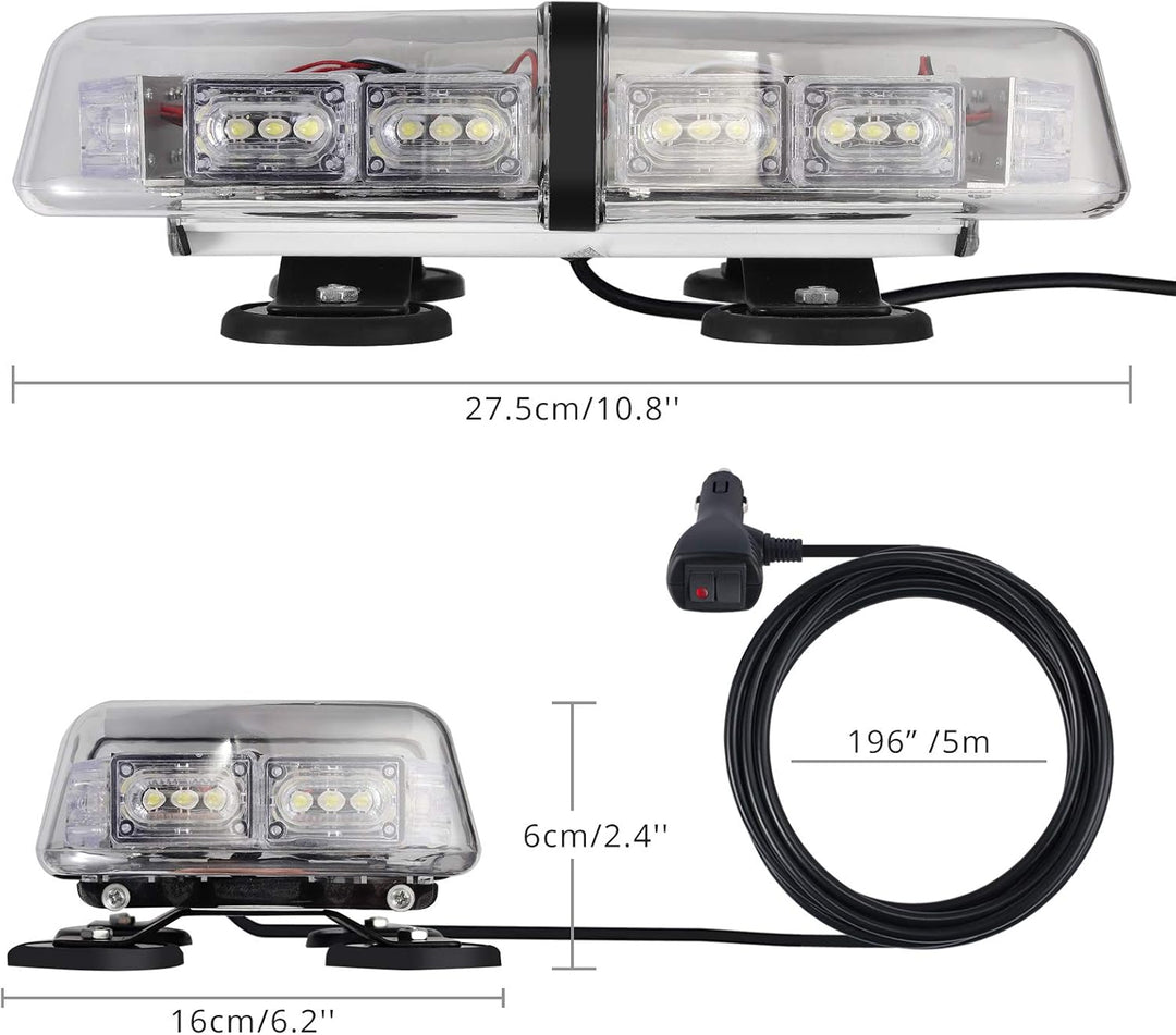 Justech 36LEDs RGB Rundumleuchte Blitzlicht Blitzleuchte Warnblinklicht Autodachlicht Stroboskoplich