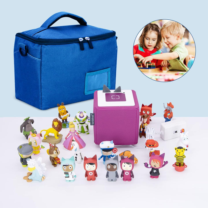 Tasche Kindergepäck viel Platz für Toniebox Figuren Tigerbox Transport Folie Hörfiguren Musikboxen M