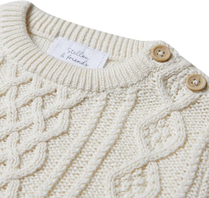 Stellou & friends Strickpullover für Jungen und Mädchen I Hochwertige Baby-Kleidung aus 100% Baumwol