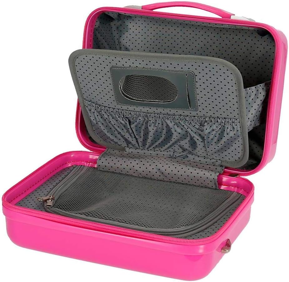 Disney Encanto Kulturbeutel, anpassbar, mit Umhängetasche, rosa, 29 x 21 x 15 cm, starr, ABS 9,14 l