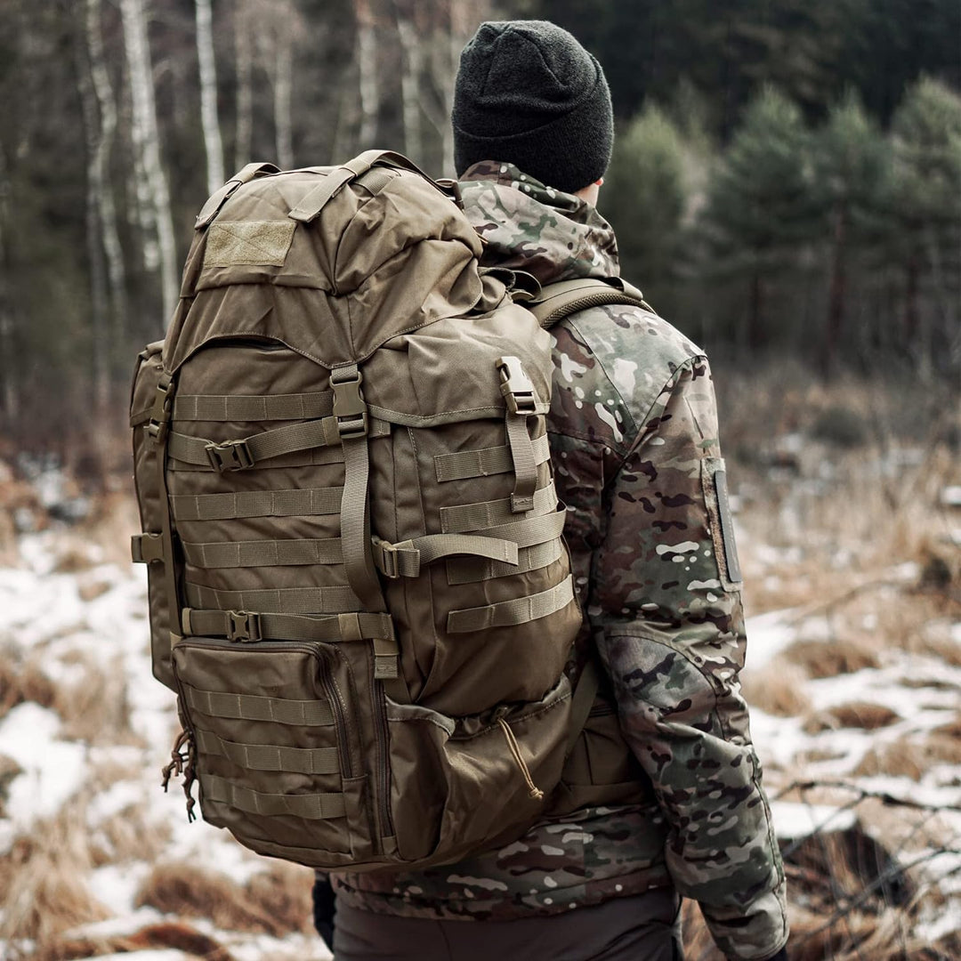 Mardingtop 70L Militär Rucksack Trekkingrucksack mit Regenschutz Wanderrucksack im Freien Grosse Kap