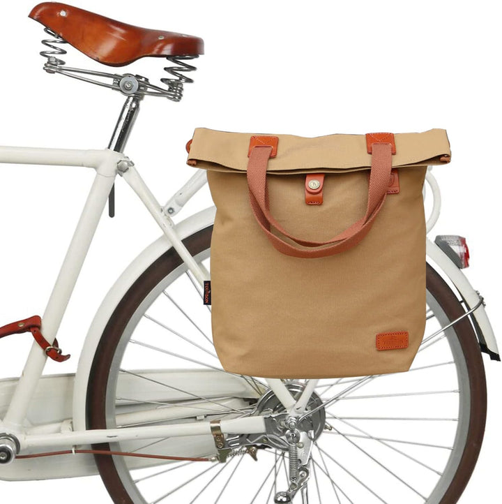 Tourbn TOURBON 3-in-1 Fahrradtasche hinten für Fahrrad Damen Shopper Handtasche Gepäckträgertasche O