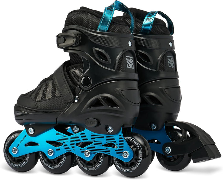 RAVEN Inline Skates Inliner für Kinder und Erwachsene OPTIONAL 2in1 mit Schlittschuhen verstellbar O