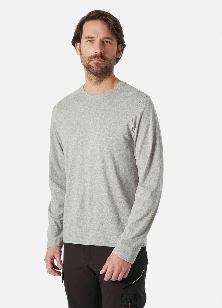 Helly Hansen Workwear Herren Classic Langarmpullover, S Grau Melange