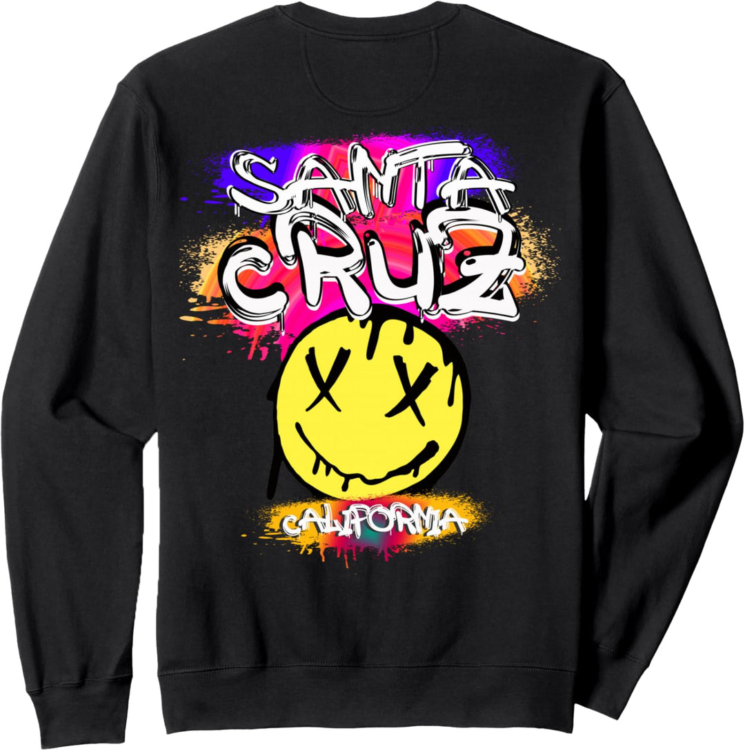 Santa Cruz California Smile Graffiti Design Sweatshirt