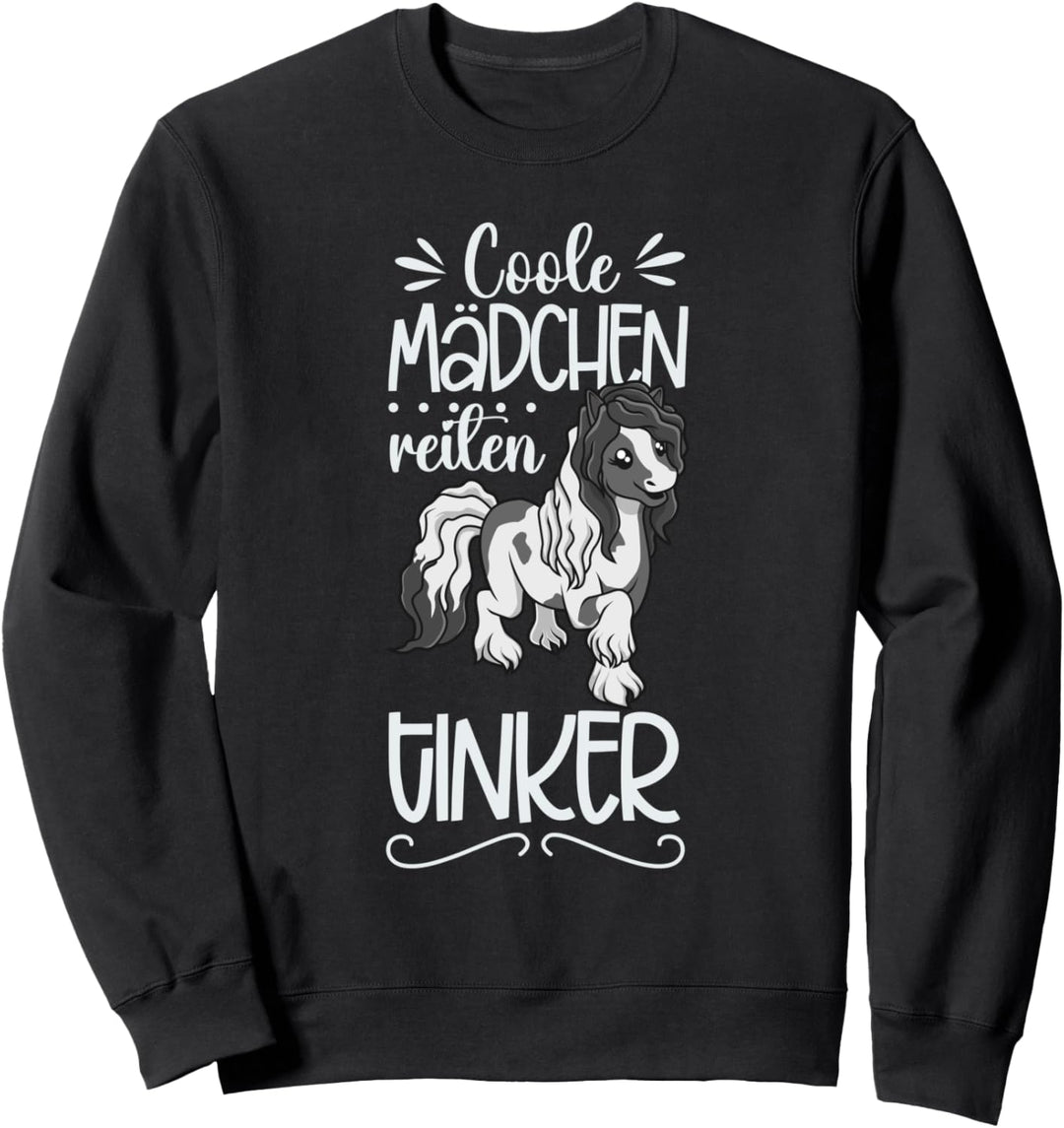 Coole Mädchen reiten Tinker Sweatshirt