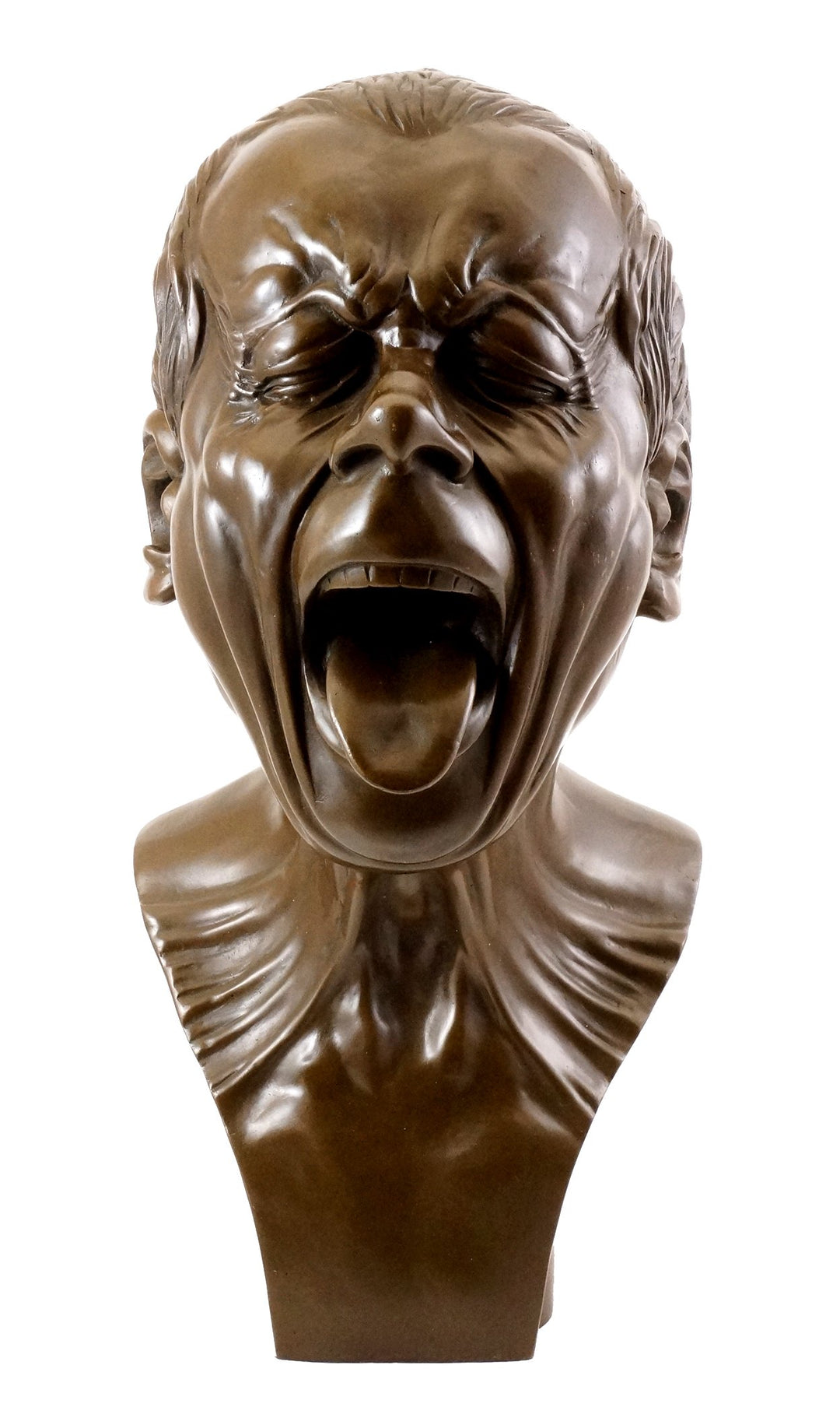 Kunst &amp; Ambiente - Bronzefigur - Studienkopf mit herausgestreckter Zunge - Franz Xaver Messerschmidt