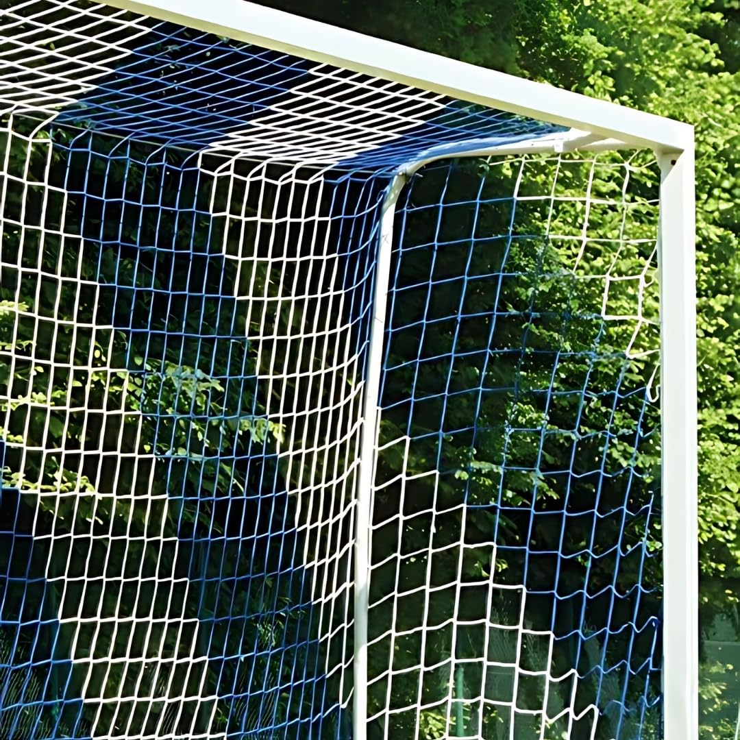 Fussball Tornetz Fussballtornetz 7,50 m x 2,50 m Tiefe Oben 0,80 m unten 1,50 m Fussballnetz zweifar