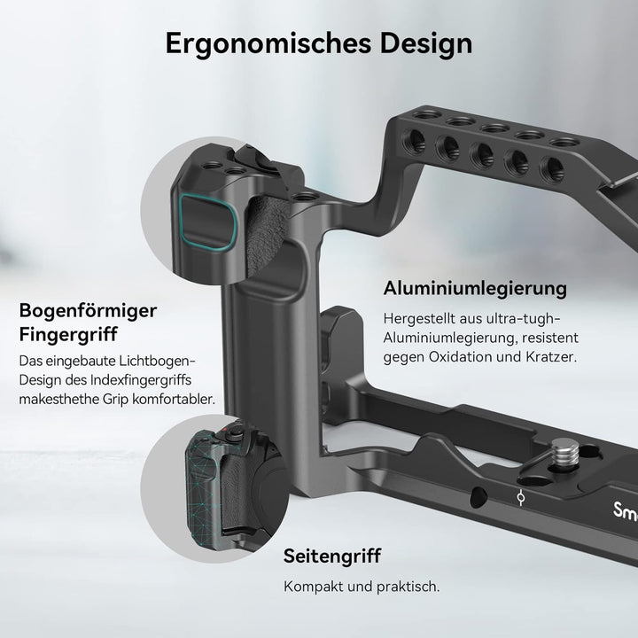 SMALLRIG Cage für Canon M50, M50 II und M5 Movie Making Vlogging Rig mit Integriertem Griff -