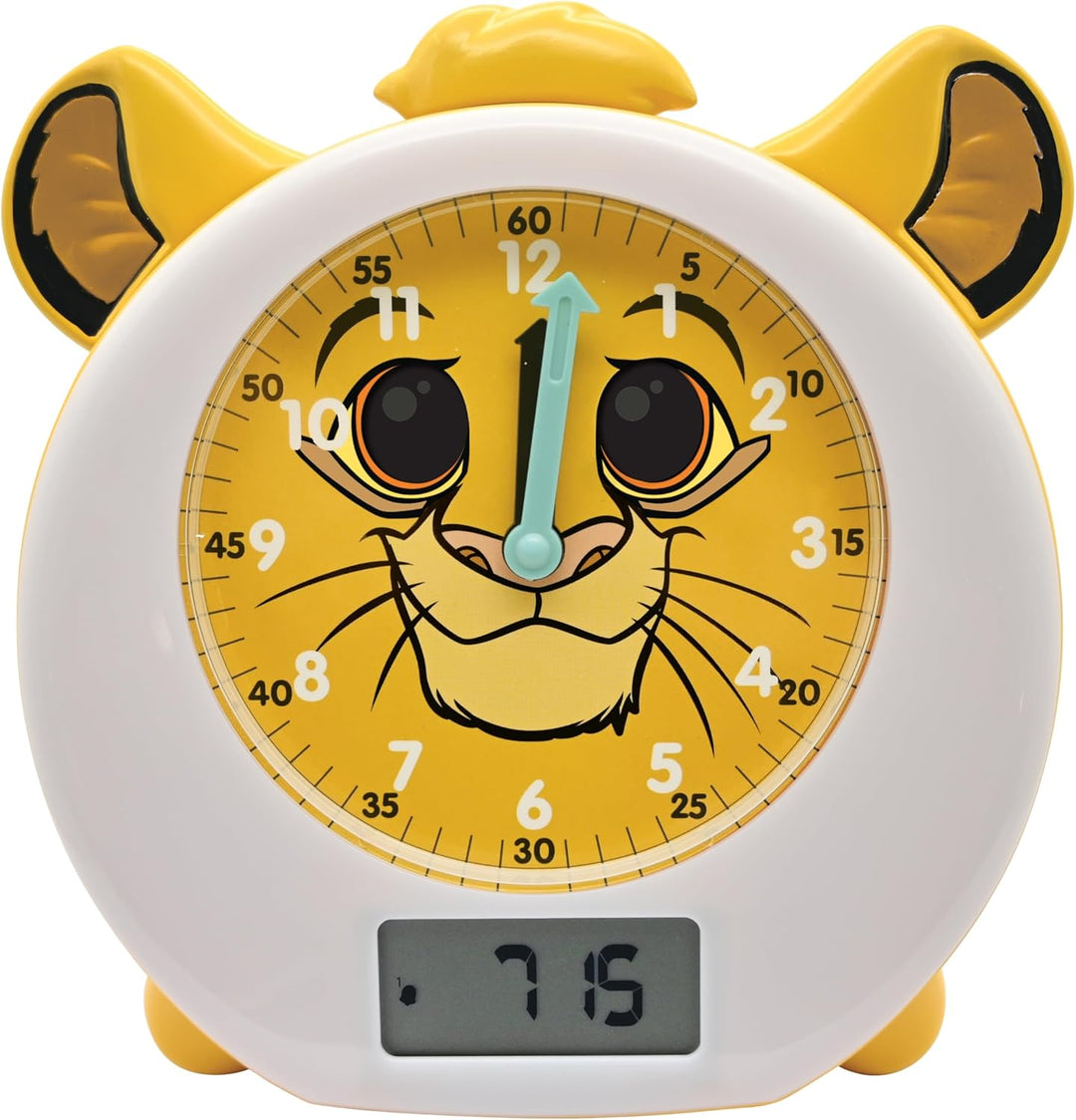 Lexibook RLT100AN Disney Der König der Löwen, Simba, Mein pädagogischer Schlafbegleiter, Wecker, Nac