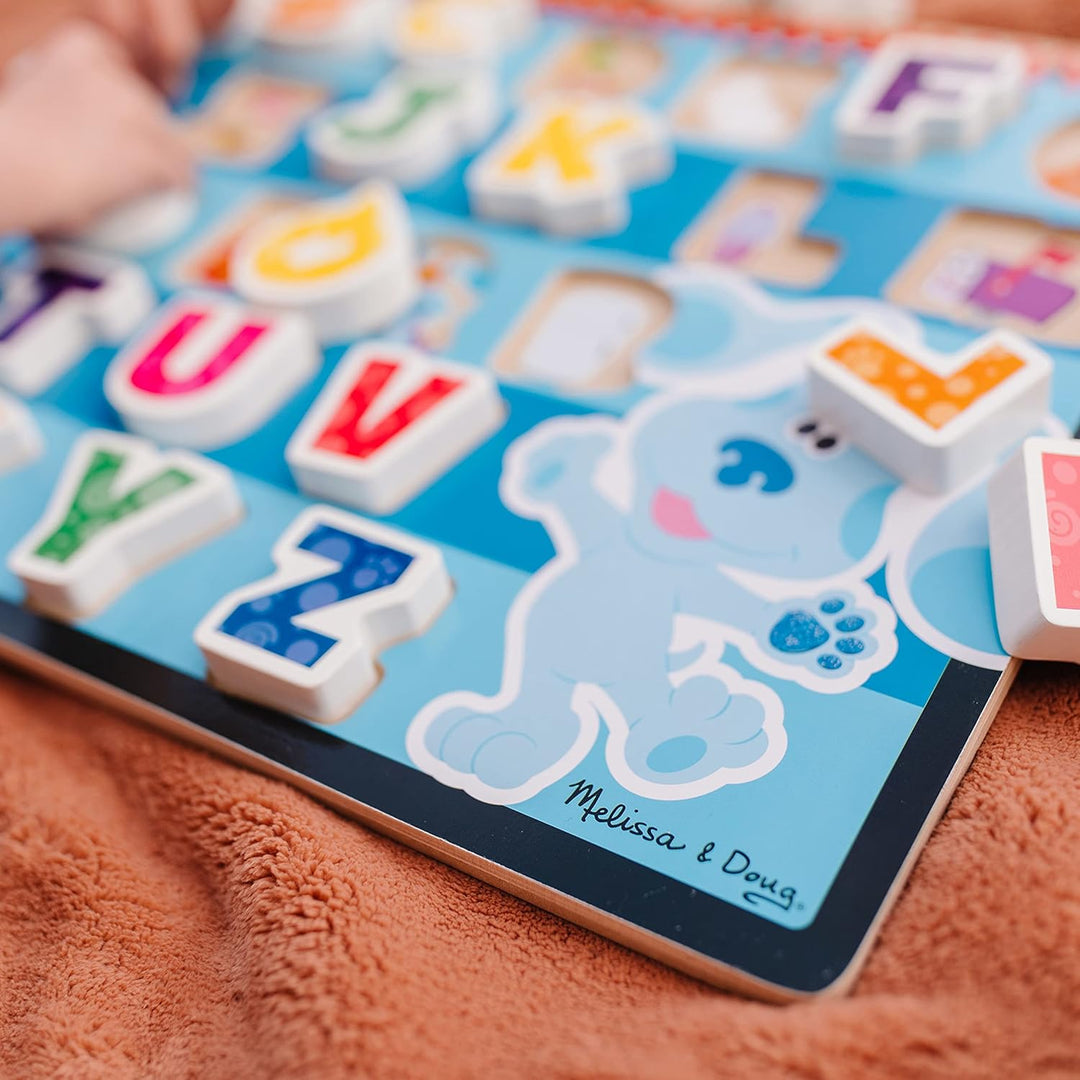 Melissa & Doug 33010 Blue's Clues & You Dickes Holzpuzzle – Alphabet, Mehrfarbig