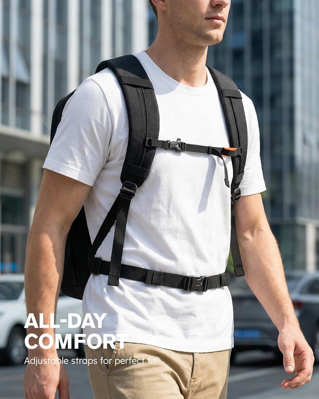 Tolaccea Business Laptop Rucksack 32L, Reiserucksack mit 15,6 Zoll stosssicherer EVA-Laptoptasche,Ha