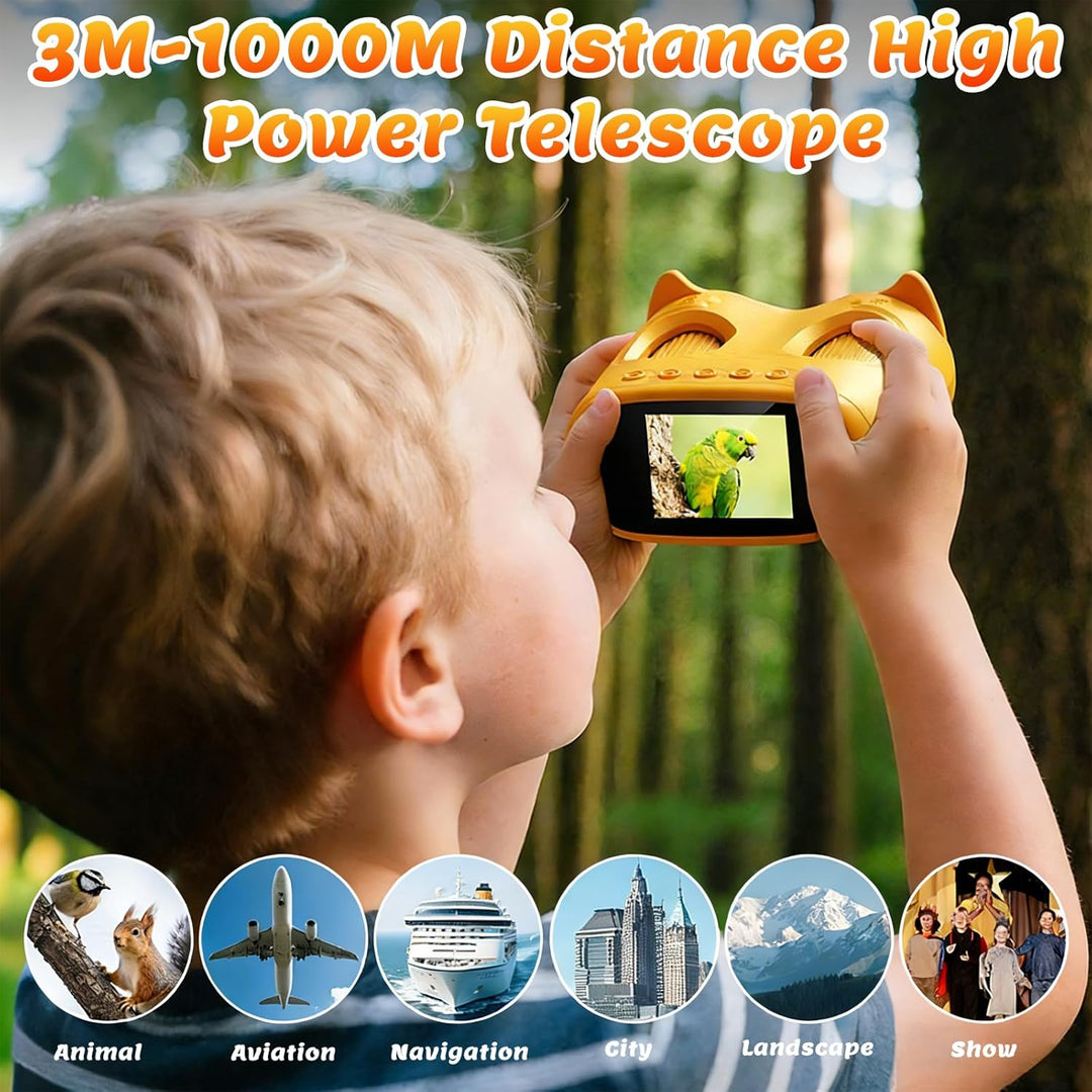 2 IN 1 Mikroskop und Taschenmikroskop für Kinder, 1000X Tragbares Digitales Mikroskop mit 2″ IPS Dis