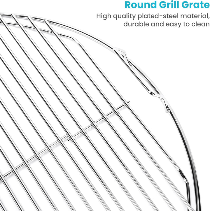 GRISUN Grillrost Rund 54,6 cm klappbar, Ersatz für Weber 57 cm Holzkohlegrill, One-Touch, Performer,