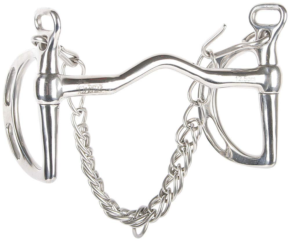 Harry´s Horse Thiedemannkandare mit Zungenbügel 13mm, Grösse:13.5, L