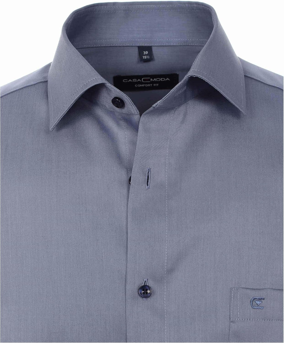 CASAMODA Businesshemd Uni Comfort Fit 38 Mittleres Dunkelblau, 38 Mittleres Dunkelblau