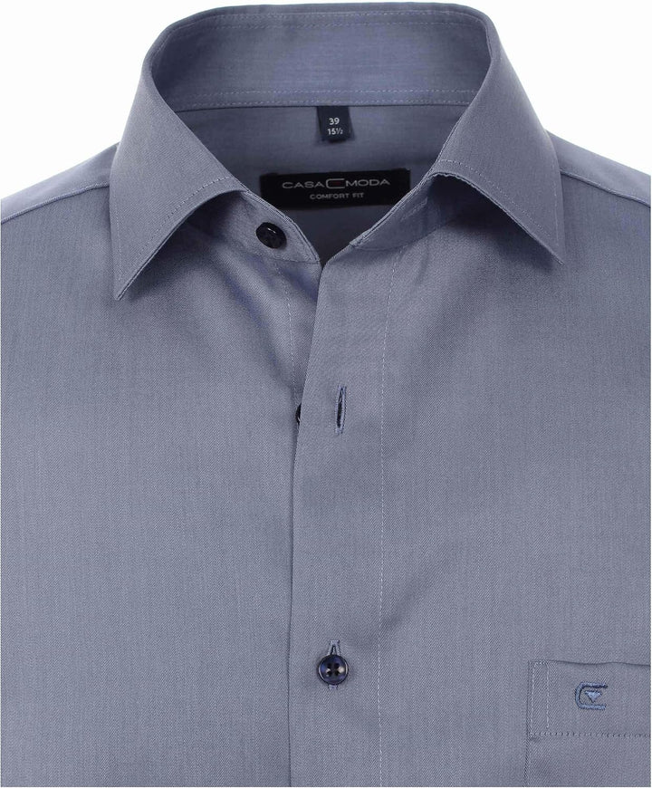 CASAMODA Businesshemd Uni Comfort Fit 38 Mittleres Dunkelblau, 38 Mittleres Dunkelblau