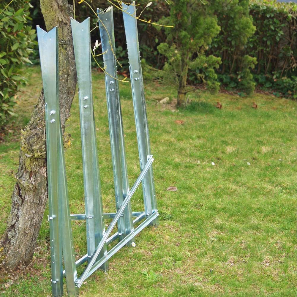 Holzsägebock zum Sägen von Holz, klappbar, Grau 85