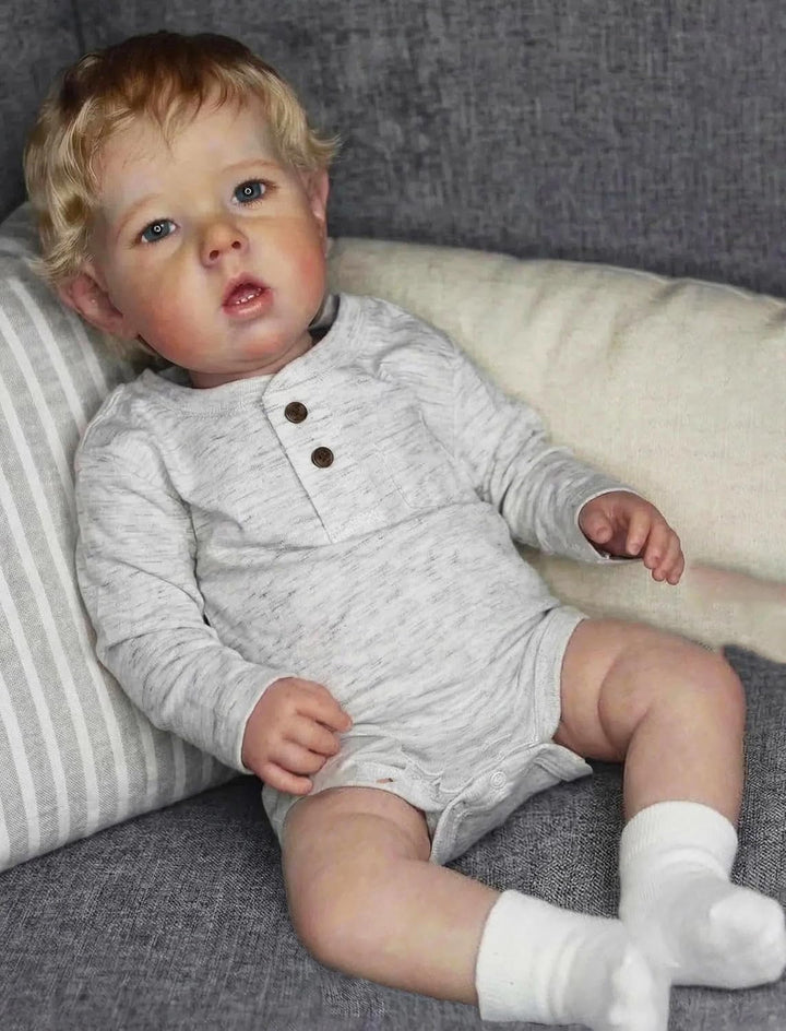 Zero pam Reborn Baby Vollsilikon Lebensecht 50CM Reborn Puppen Lebensecht 3D Haut Silikon Baby Junge