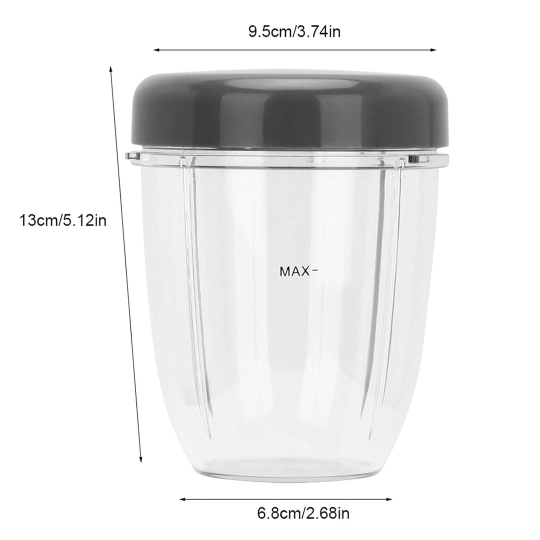 aqxreight Nutri Blender-Teile-Set – Langlebige PC-Becher + Deckel-Set für Einfaches Verschliessen un