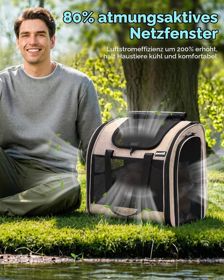 pecute Rucksack Hunde &amp; Kleine Katzen 5kg, Katzentrage, Haustier Handtasche und Rucksack, Haustiertr