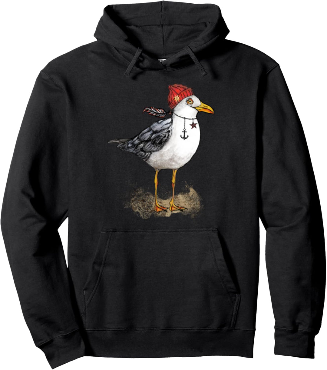 Freche Moewe Pullover Hoodie
