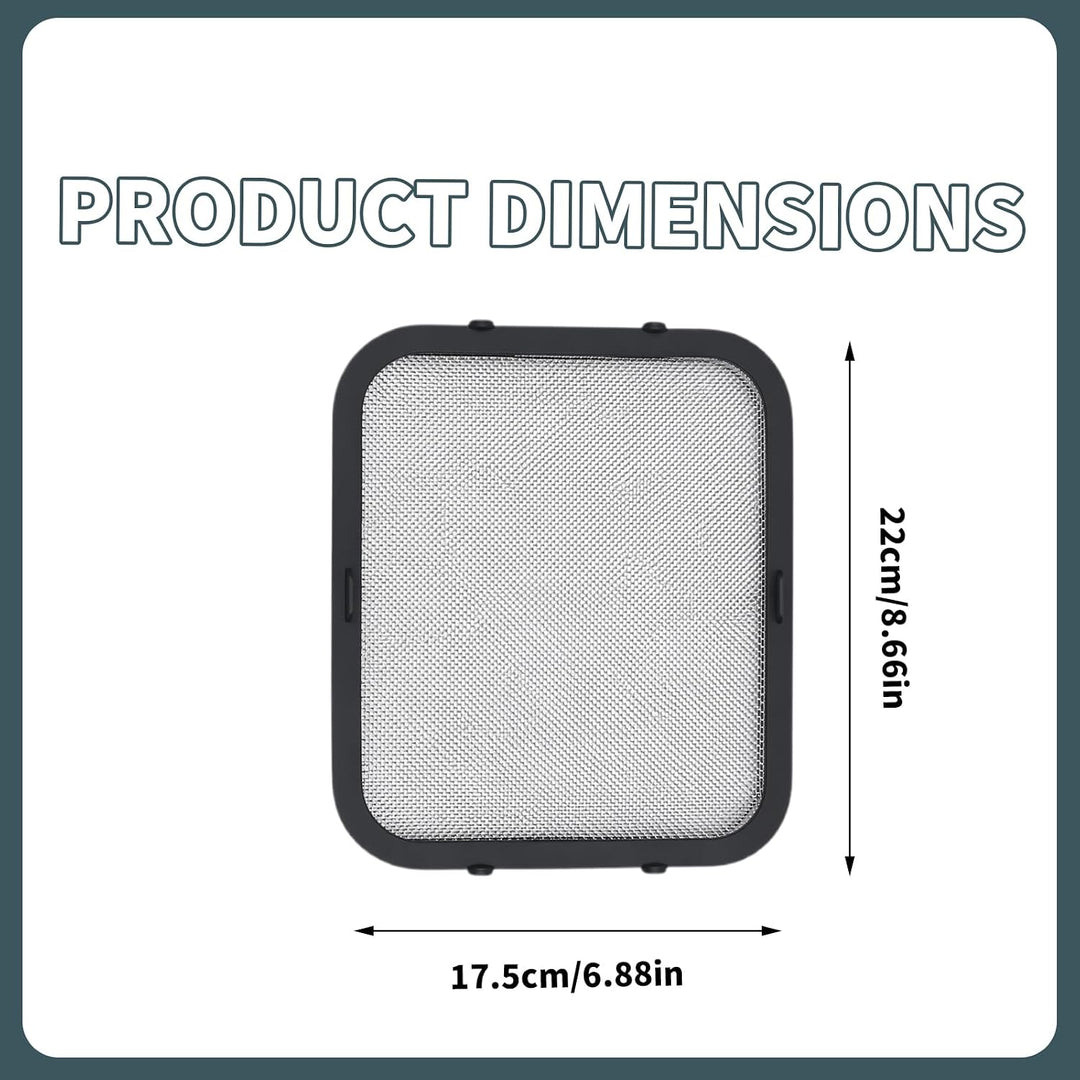 Magnetischer Edelstahl Spritzschutz Heissluftfritteuse 2er Set Wiederverwendbarer Fettspritzschutz K