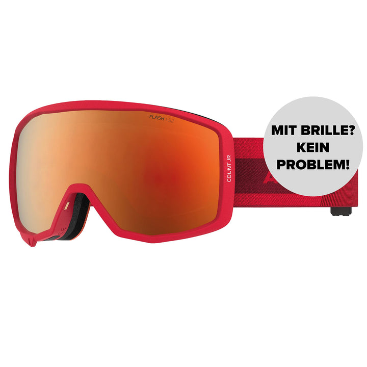 Atomic COUNT JR SPHERICAL Skibrille für Kinder - Komfortabler Live Fit Rahmen - Klare Sicht & besser