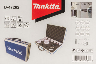 Makita Lochsägen, 12-teilig, D-47282