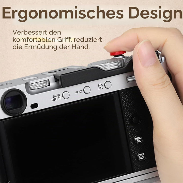 Haoge THB-XE5-B Daumen-Up-Griff für Fujifilm XE5 Kameragehäuse, digitales Zubehör, Metall, Blitzschu