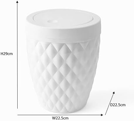 Addis, Rattan-Kunststoff, Plastik, weiss, Swing Bin Weiss Schwing-Mülleimer, Weiß Schwing-M
