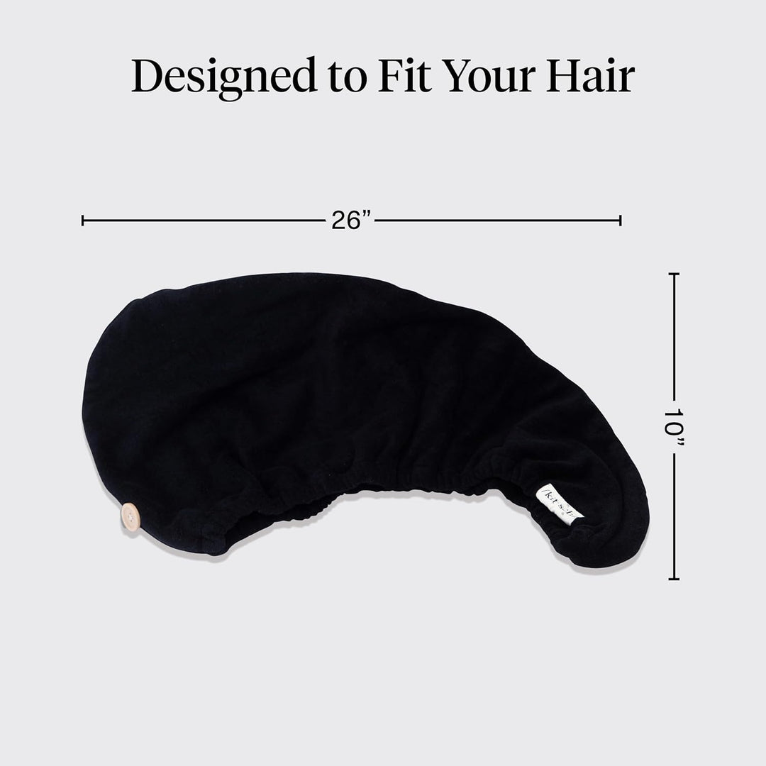 Kitsch Mikrofaser-Haartuch für Damen – Ultra-saugfähiges Haarhandtuch aus Mikrofaser für nasses, loc