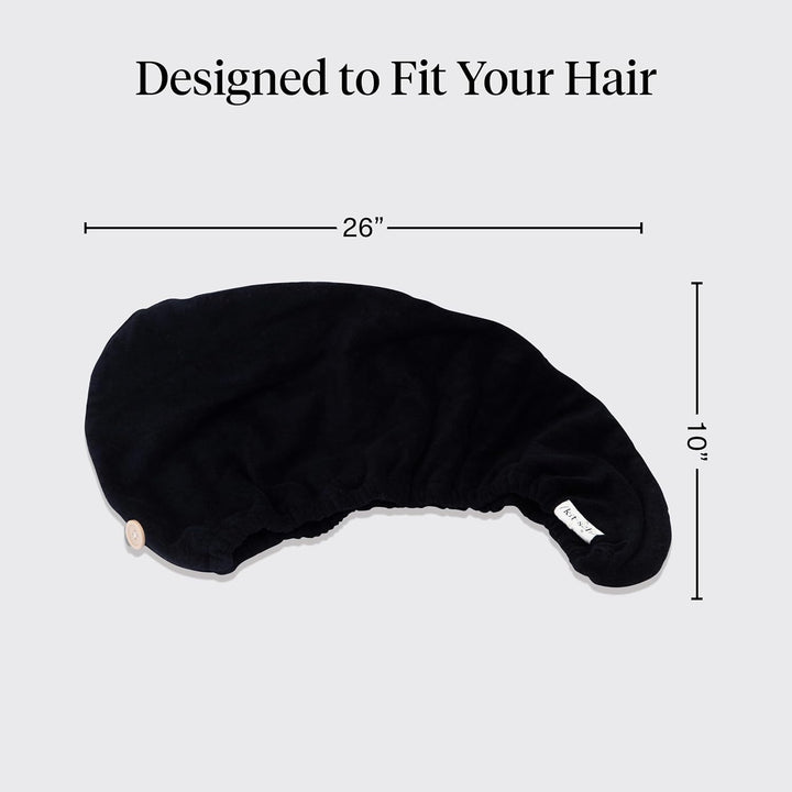 Kitsch Mikrofaser-Haartuch für Damen – Ultra-saugfähiges Haarhandtuch aus Mikrofaser für nasses, loc